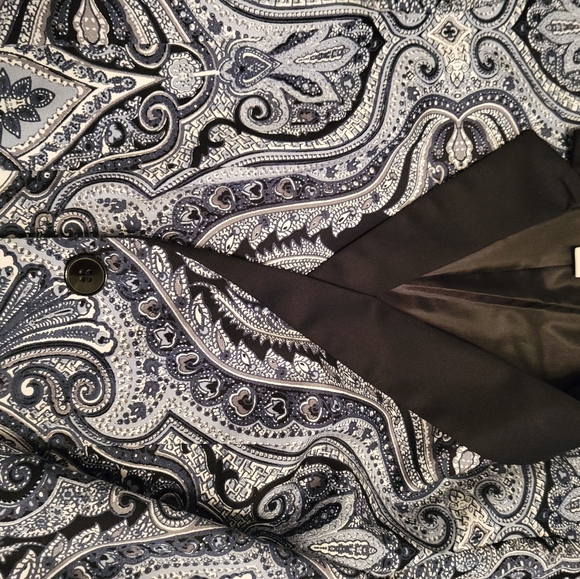 Blue Paisley Coldwater Creek Jacket - Picture 8 of 9